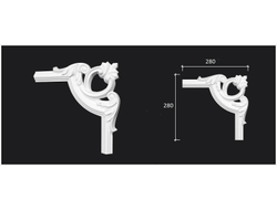 Угловой элемент C3-DD002 к молдингу DD002.