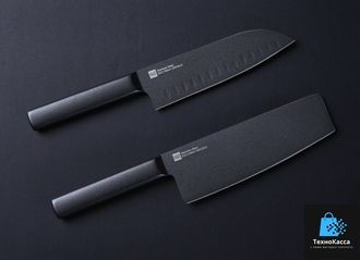 Набор кухонных ножей Xiaomi Huo Hou Black  Heat Knife Set (2 шт) HU0015