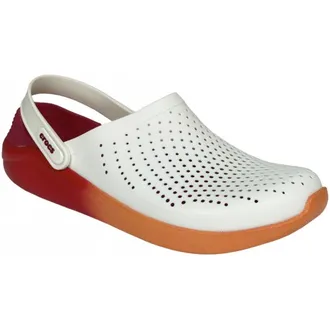 CROCS LITERIDE CLOG BARELY ORANGE WHITE