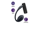 4002767 Виброяйцо Satisfyer Ribbed Petal Connect App с пультом ДУ, черное, 7,8 см