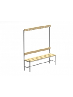 Скамья гардеробная с вешалкой (сосна)