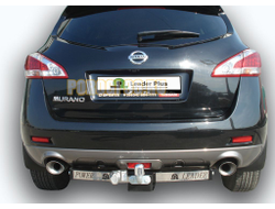 Фаркоп с нержавеющей пластиной Лидер-Плюс для Nissan Murano 2010-2016