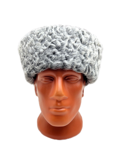 Кубанка из Серого каракуля 10см - Крест золото