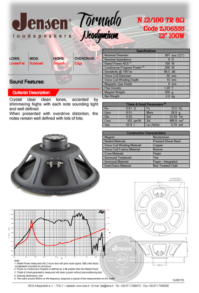 Jensen N12/100TR (4 Ом) - динамик гитарного кабинета