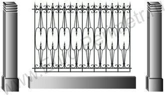 Кованый забор арт.56