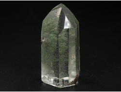 Кварц горный хрусталь с фантомами и хлоритом, кристалл полированный, Бразилия (56*29*25 мм, 61 г) №36854