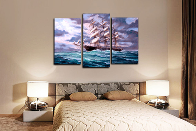 Модульная картина "Море волнуется"