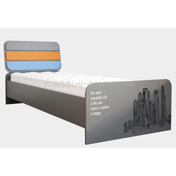 ШМ236 Кровать Сити-1,2. Размер: 1250*950*2170. Спальная зона: 1200*2000