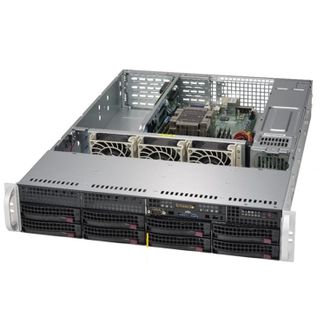 Сервер Supermicro SuperServer SYS-6029P-WTR 2U, 2xLGA 3647, TDP 70-205W, Intel C621, 12xDDR4, 8x3.5&#039;&#039; Hot-swap, SATA3 (6Gbps); RAID 0, 1, 5, 10, 8xPCI-E 3.0, 2x1GbE LAN,  1xRJ45 IPMI, 4xUSB 3.0, 1xVGA,  2x1000W