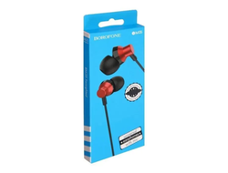 Наушники проводные Borofone BM35 Red 76pcs