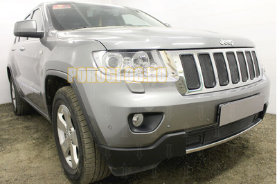 Защита радиатора Jeep Grand Cherokee IV (WK2) 2010-2013 black верх