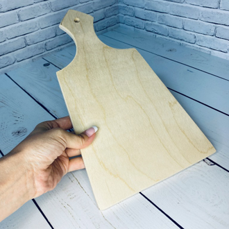 Доска разделочная с прямым краем 330*180 мм деревянная без росписи