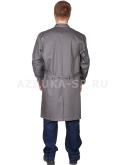 Халат ГОРОД серый с красным