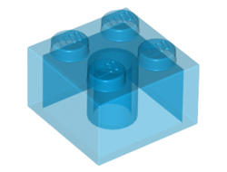 Brick 2 x 2, Trans-Dark Blue (3003 / 4144387 / 6238043)