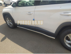 Защита порога труба d60 для Hyundai Tucson 2021-