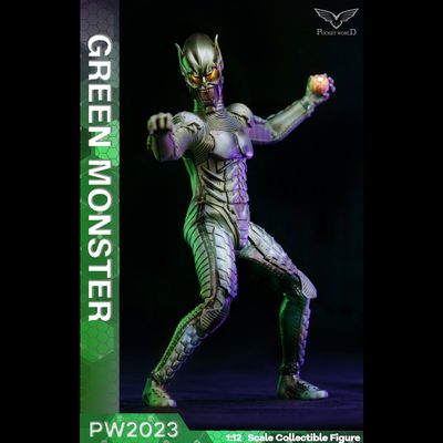 Зеленый Гоблин, Норман Осборн (Уиллем Дефо, "Человек-Паук") - КОЛЛЕКЦИОННАЯ ФИГУРКА 1/12 green monster (PW2023) - PWTOYS