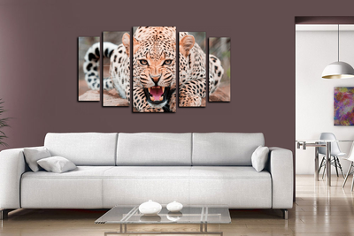 Модульная картина "Свирепый хищник"