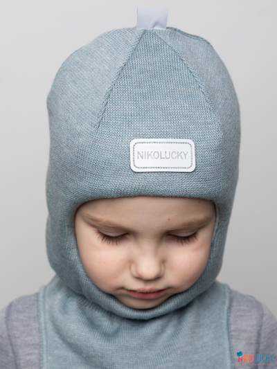 Шапка-шлем "NK"   20101-01, цвет серый р. 52-54