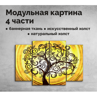 Модульная картина из 4 частей