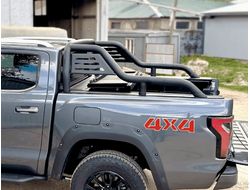 Крышка HAL для Foton Tunland V9 жёсткая 4-х секционная алюминиевая с доборами