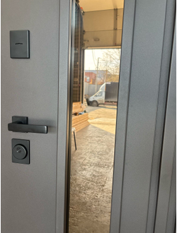 Входная Дверь Рейка Стеклопакет Термо муар 8019