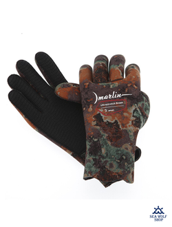 Перчатки неопреновые 5мм Marlin ULTRASTRETCH brown р.S !promo