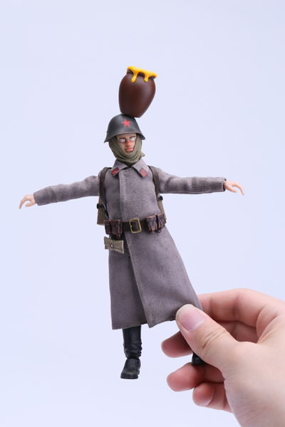 Красноармеец Андрей - КОЛЛЕКЦИОННАЯ ФИГУРКА 1/12 scale Bean Gelo Series Soldier Andre deluxe Ver (BGS029) - POP COSTUME