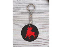 Брелок символика "Быка" с гравировкой №53