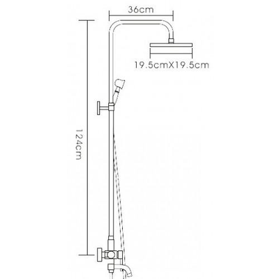 Душевая стойка Frap F2410