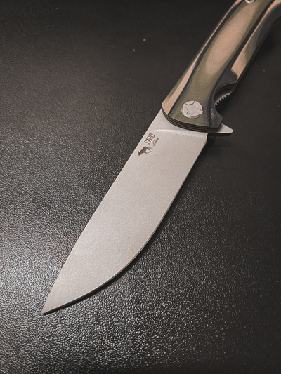 Складной нож ЧИЖ-DOUBLE рукоять G10, цвет тайга