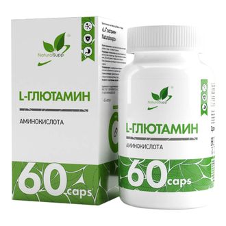 L-Глютамин (L-Glutamine), 60 кап. (NaturalSupp)