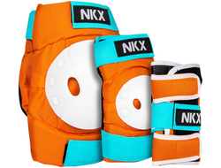 Купить комплект защиты NKX Kids 3-pack Pro (Orange/Teal) в Иркутске