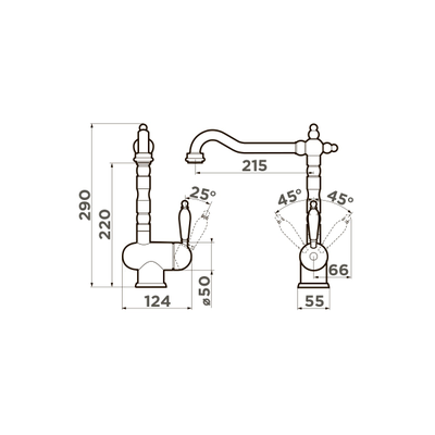 Смеситель OMOIKIRI KYOTO