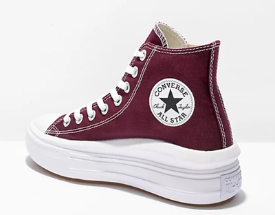 Кеды Converse Move High Platform Dark Beetroot