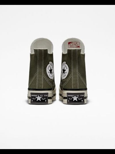 Кеды Converse Chuck 70 Plus зеленые высокие на платформе