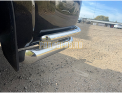 Защита задняя (уголки двойные) d76,1/42,4 мм ТСС для Haval H9 2024-