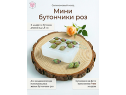 Молд "Мини бутончики роз"