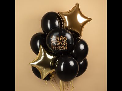 Шар (18''/46 см) Звезда, Светлое золото