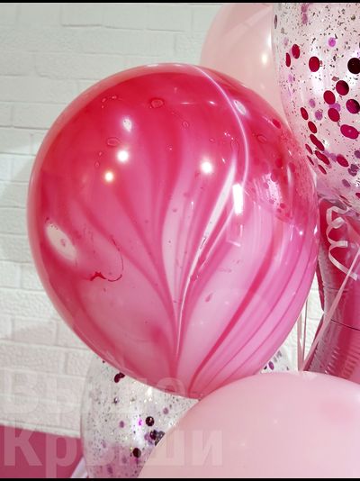 Коробка с шарами "Цветочный единорог" (7 шариков)