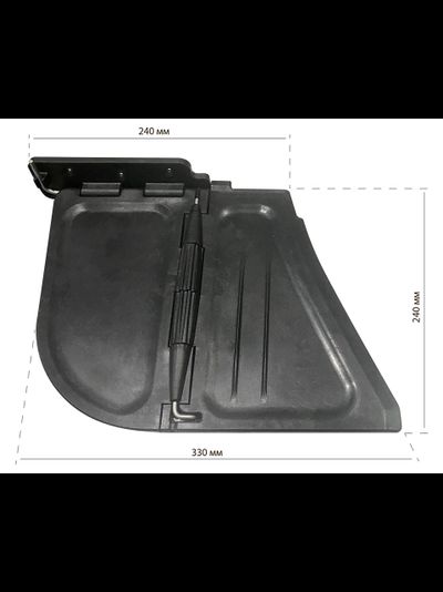 Транцевые плиты с комплектом креплений, серые