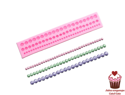 Молд силиконовый Бусы жемчуг