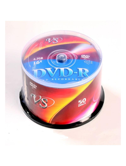 Носители информации DVD-R, 16x, VS, Cake/50, VSDVDRCB5001