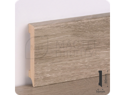 Плинтус деревянный ламинированный Дуб грей