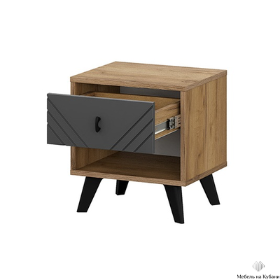 Байкал Тумба прикроватная Дуб Золотой/Графит