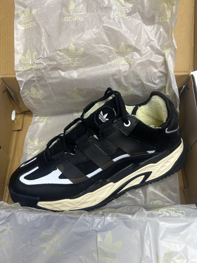 Adidas Niteball Black and Beige с мехом