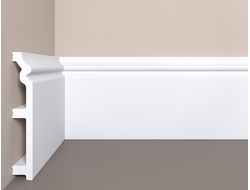 Напольный плинтус Bello Deco П9, из дюрополимера, влагостойкий, под покраску, 2 метра