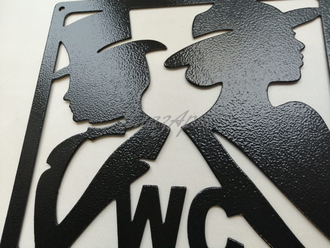 Табличка туалет