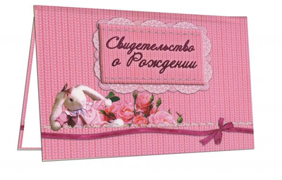 Папка "Свидетельство о рождении", МИКС (старый формат)