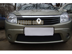 Защита радиатора Renault Sandero 2010-2014 black