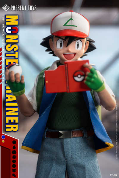 ПРЕДЗАКАЗ - Эш Кетчум (серия Pokemon) - Коллекционная ФИГУРКА 1/6 Monster Trainer (PT-sp96) - PRESENT TOYS ?ЦЕНА: 16900 РУБ.?